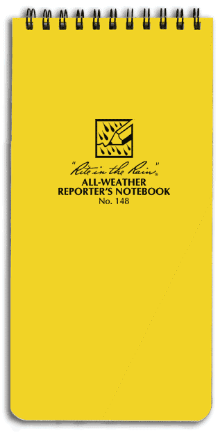 spiral reporters notebook